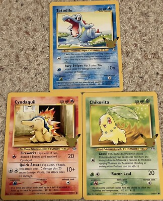 Johto First Partner Pack * JUMBO CARDS ONLY * Pokmon 25th Anniversary |  eBay