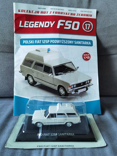 Legendärer FSO IXO IST FSO FIAT 125P SANITARKA Polish Car 1:43 Nr. 17 polonez star