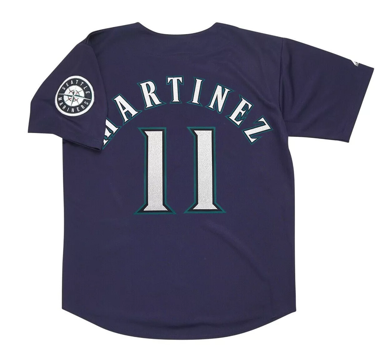 Edgar Martinez Seattle Mariners Alternate Navy Blue Men's Jersey w/ Team  Patch