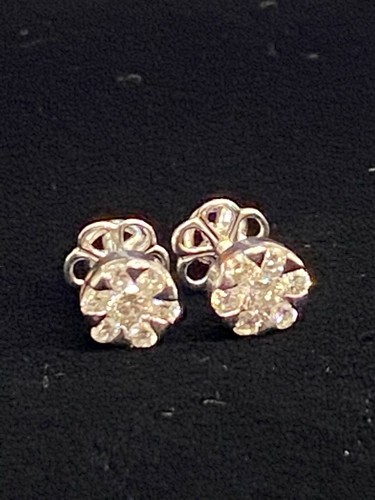 0,59 Cts Runde Brilliant Cut Natürlich Diamanten Ohrstecker In 585 Fein 14K Gold - Bild 12 von 12