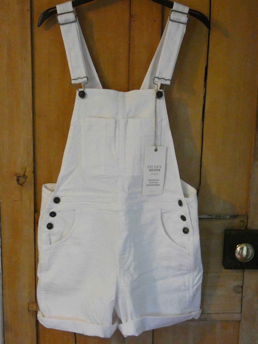 White Denim Dungarees White Short Dungarees Womens 90s Sergio