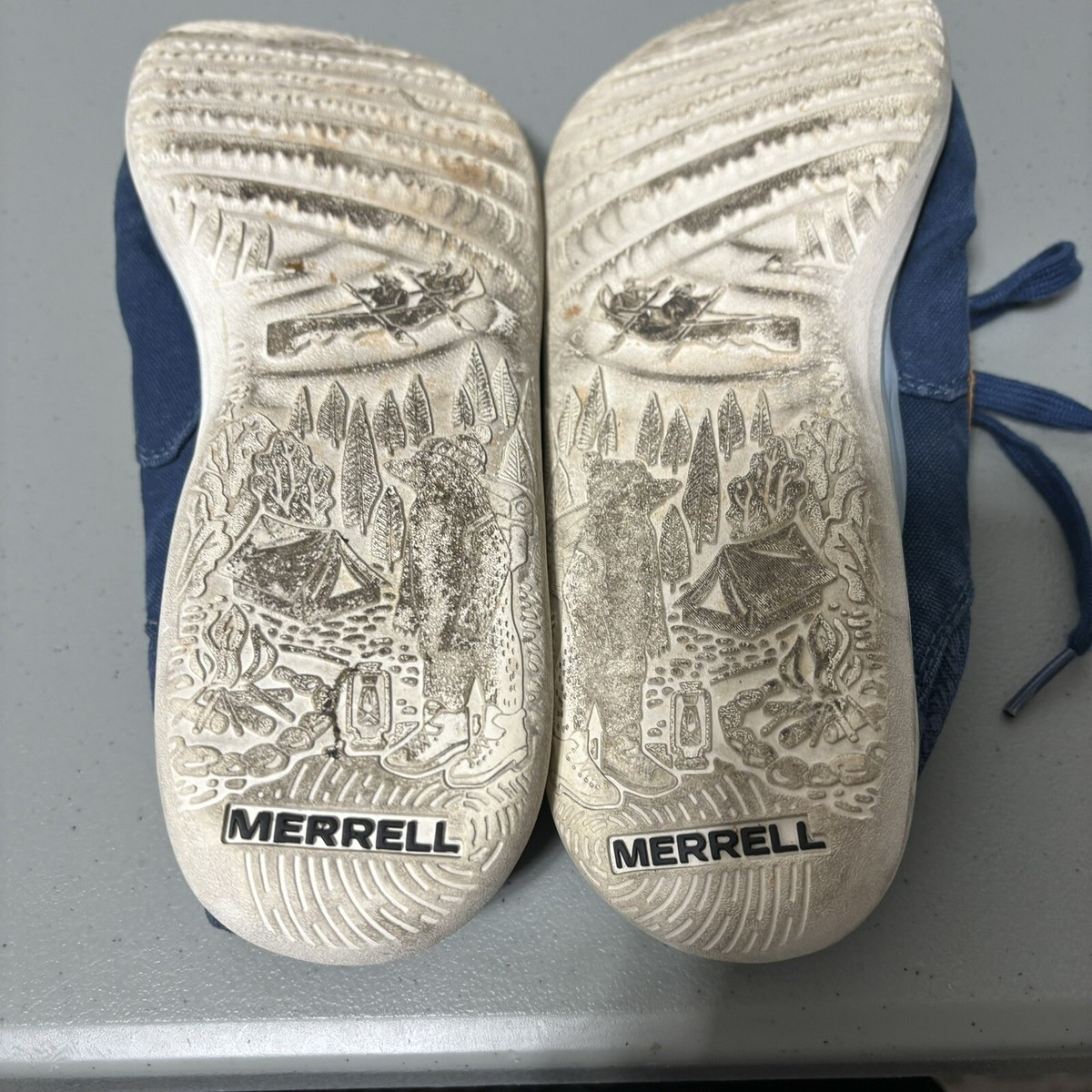 Merrell Blue Wing Men\'s Hiking Casual Outdoor Canvas Shoes Size 9.5 Merrell Blue Wing Men main image 3
