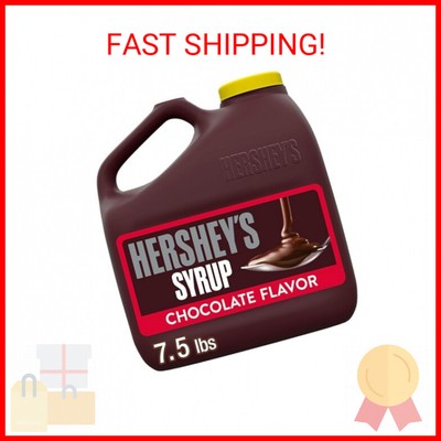 HERSHEY'S Chocolate Flavored Syrup Bulk Jug, 7 lb 8 oz