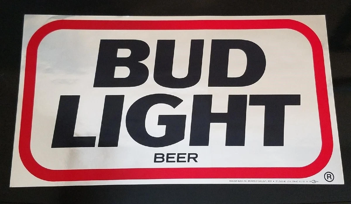 Bud Light Vinyl Sticker Decal 18" (full Color - Foto 10