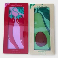 NEW I Love Revolution Bundle Eyeshadow Palettes in Tasty Chilli & Tasty Avocado