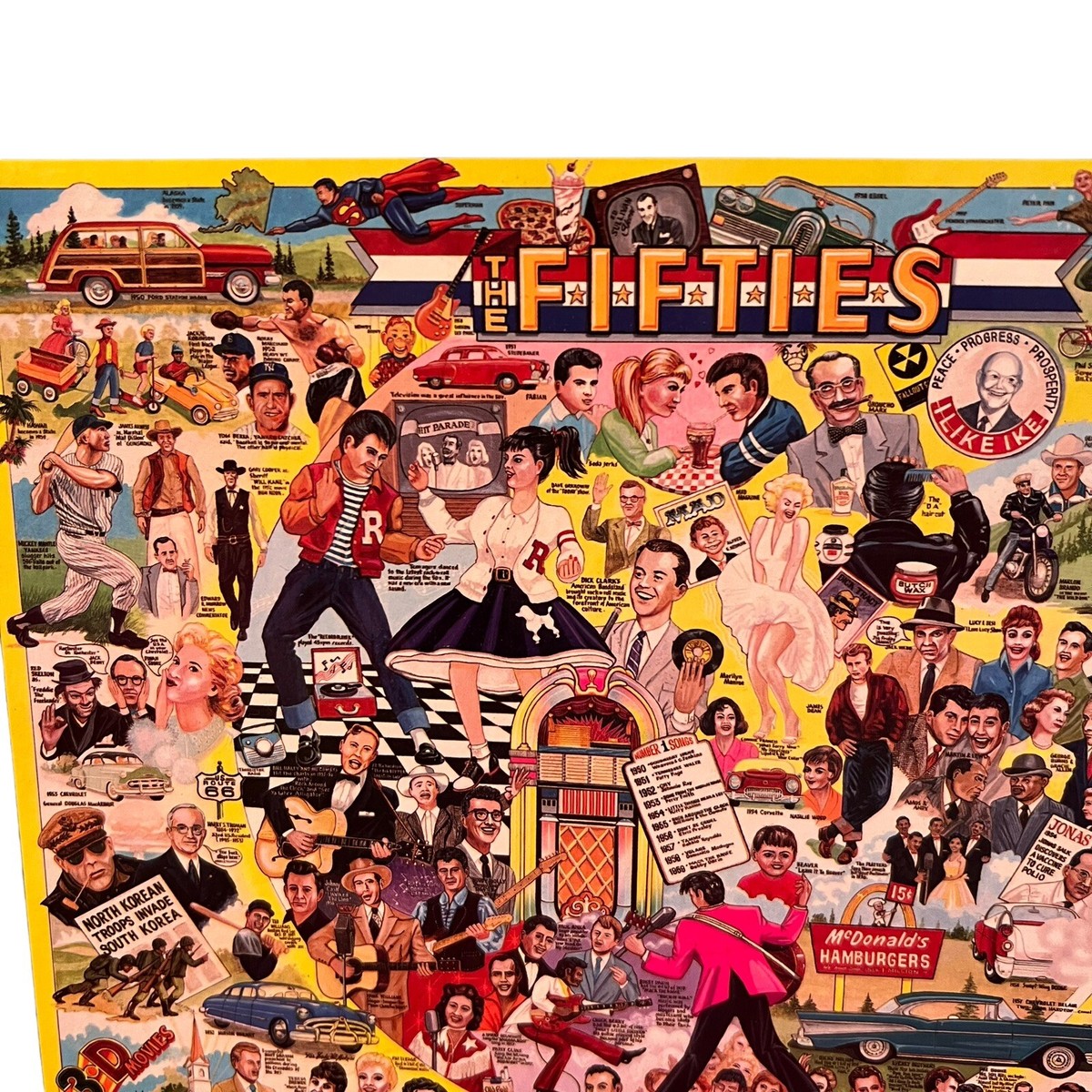 The Fifties Artist Lynn Morgan White Mountain Puzzles New & Sealed