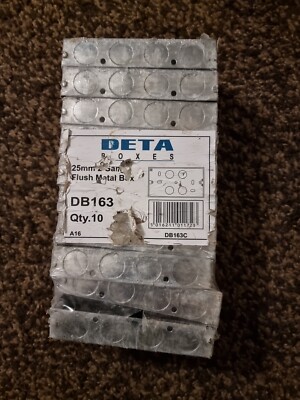 Deta Boxen 25mmm Unterputz Metallbox X10 Db163c
