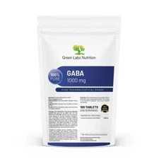 GABA 1000mg Tab – Gamma Aminobutyric Acid for Stress Relief, Relaxation & Sleep