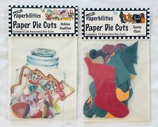 Christmas Santa Claus Candy Paper Die Cuts Holiday Paperbilities Scrapbooking