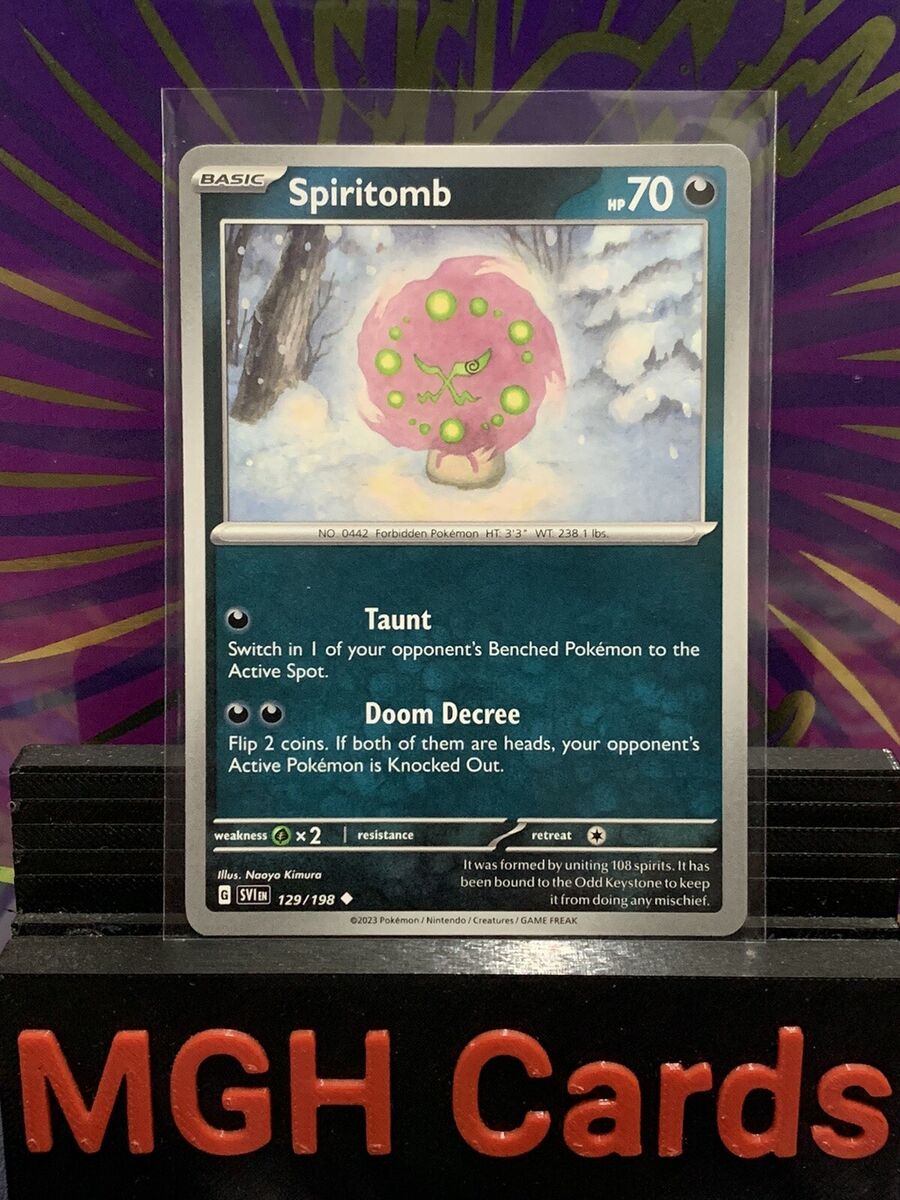 Spiritomb - Scarlet & Violet - SVIen Pokémon card 129/198