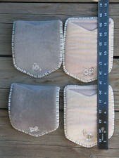 Lot of 4  BABIES R Us Padded Handle Grips Gray Tan  SHIPS FREE