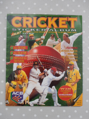 Select ACB Cricket 1996-1997 komplett Sticker Sammel Album Book complete vgc