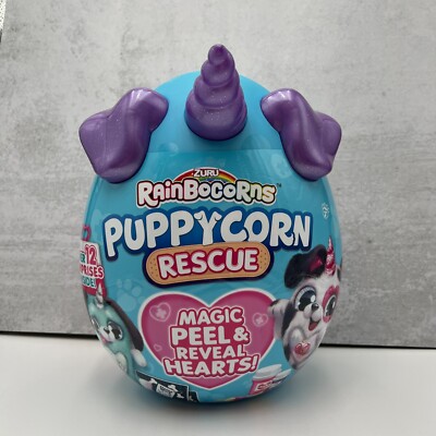 Rainbocorns Puppycorn Rescue Plush Egg Easter Surprise Toy Magic Peel & Reveal