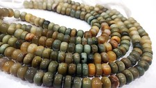 Natural Cat's eye Rondelle plain 8mm Beads Sold per strand 8"long Gemstone Beads