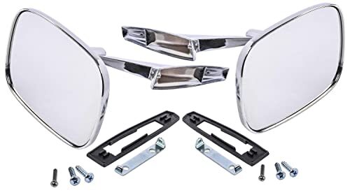 JEGS 90338K GM Door Mirror Kit Includes: Side View Mirror for 1968-1972 GM Cars