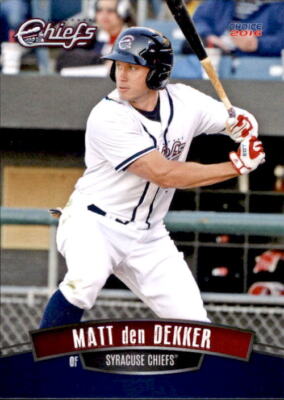 2016 Syracuse Chiefs Choice #5 Matt den Dekker Fort Lauderdale Florida FL Card