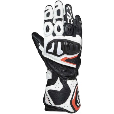 Ixon ''Vortex GL'' Motorradhandschuhe in Schwarz-Weiß-Rot, Größe 10 -  XL