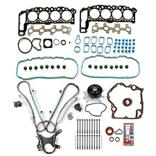 Water Pump Head Bolts set Timing Covers gasket set For 02 Dodge Ram 1500 4.7L V8