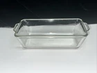 Vintage Pyrex Clear Glass #212 Bread Meat Loaf Pan With Handles 9 in x 5 in