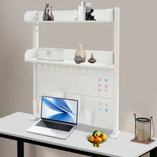 Multipurpose Pegboard Bookshelf Desk Organizer Shelf Clamp On Desk Shelf Durable
