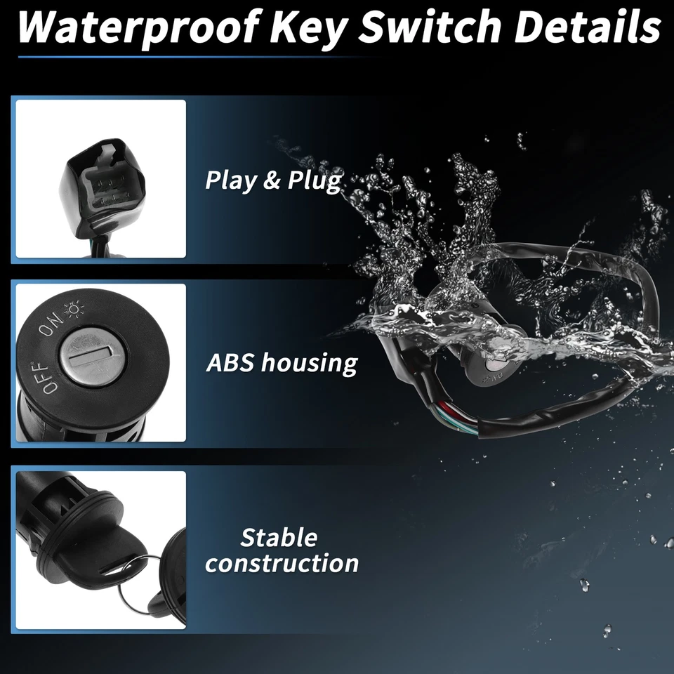 Zündschalter Nr.3711003D00 Für SUZUKI TS 125 R 1990-1996 1 Satz - Bild 4 von 4