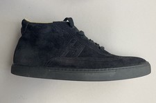 HERMES Mid Top Sneakers Soft Boots in Black S...