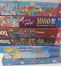 Puzzle Konvolut 7 x1000 Teile Ravensburger/Sc...