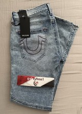 True Religion Rocco Moto Skinny Jean Mens Size 34 x 32