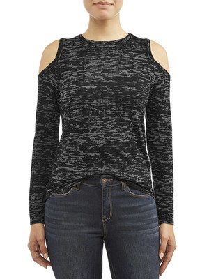 Sofia Jeans Sofia Vergara Cold Shoulder Burnout Top Women´s Size L As Image A67