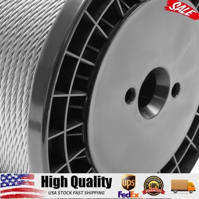 1/4 inch Stainless Steel Cable 200FT T304 7x19 Steel Wire Rope Aircraft Cable