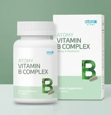 Atomy Vitamin B Complex Energy Metabolism Boost Gluten Free Non GMO 90 caps NEW