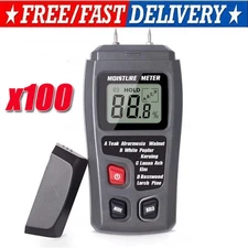 Digital LCD Wood Moisture Meter Detector Tester Wood Firewood Paper Cardboard