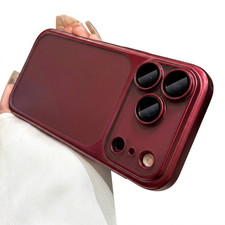 For iPhone 18 Pro Max 17 Frosted Shockproof Case Camera Cover Tempered Glass