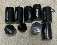 Eight 8 Aluminum Geocache Containers - Large - 3.5"