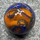 Handmade Marble Gold Lutz ( Flame - Swirl ) 1 Inch +-  (S10) — photo 3