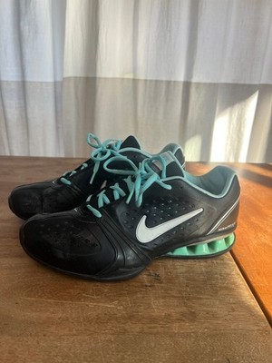Nike Reax Rockstar Training Running Shoes Women's 10 Black Turquoise  GUC