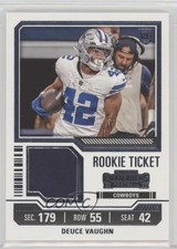 2023 Panini Contenders Rookie Ticket Swatches Deuce Vaughn #TS8 2u3