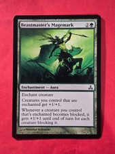 2006 Magic The Gathering Guildpact #80 Beastmaster's Magemark, C, NF, cd2