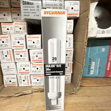 SYLVANIA Dulux D/E 26W CFL Bulb G24Q-3 4-Pin Cool White, 1 Lamp