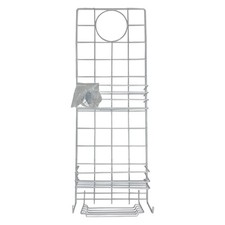 White-Coated Steel Shower Caddy