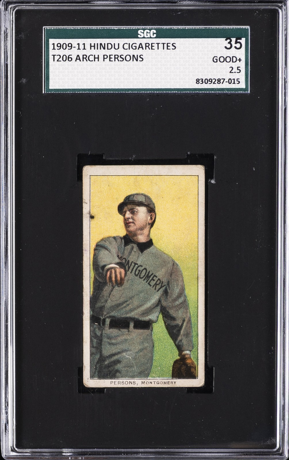 1909-11 T206 HINDU CIGARETTES ARCH PERSONS SGC 2.5