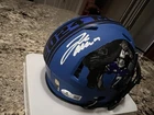 Josh Allen Signed Blue Rave MVP Mini Helmet Buffalo bills with Custom MVP Visor