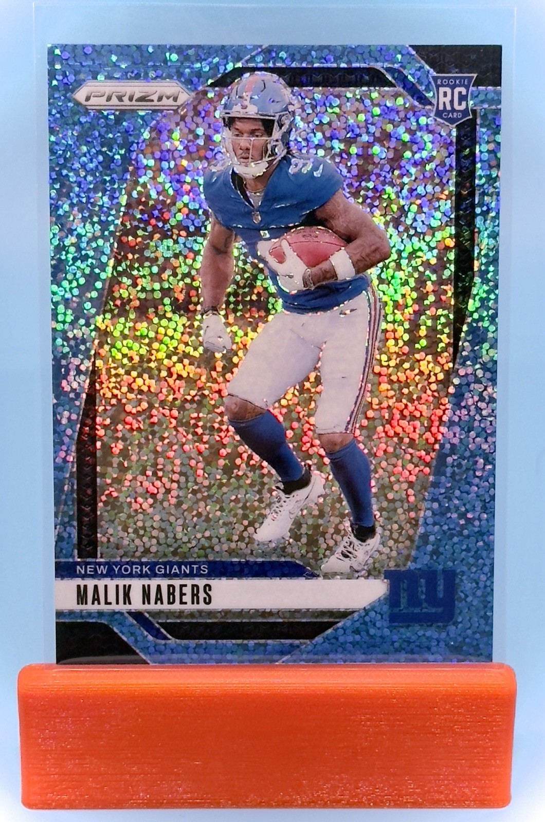 2024 Prizm Malik Nabers #370 Blue Sparkle /96 RC
