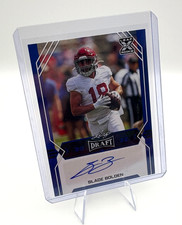 2022 Leaf Slade Bolden Rookie RC Card Auto Blue BA-SB1