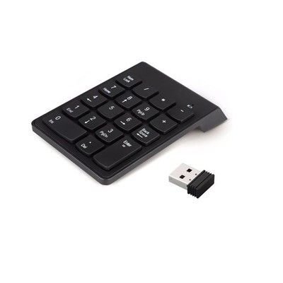 1PC 2.4GHz Wireless USB Number Keyboard For Gaming Low Power Consumption