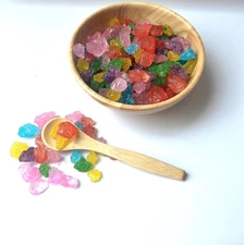 Sweetglob Old Fashioned Large Rock Sugar Candy Gems, Lump Sugar Rock Crystals (A