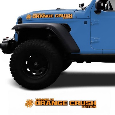 Seitliche Aufkleber Wrangler Orange Crush Edition Jeep Wrangler