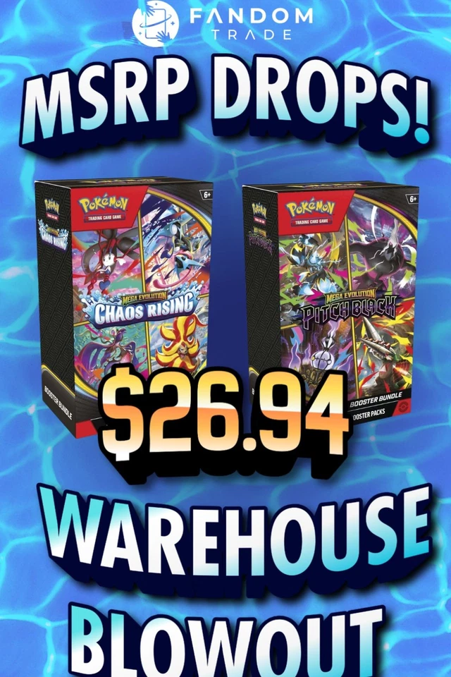 🚨MSRP PITCH BLACK BOOSTER BUNDLE DROPS + $1 START SEALED BLOWOUT!🚨