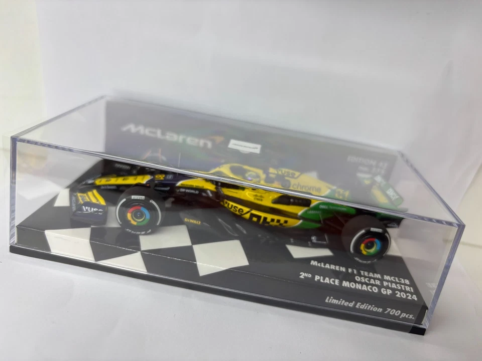 McLAREN MCL38 PIASTRI 2nd MONACO 1/43 GP 2024 minichamps pma - Immagine 3 di 4