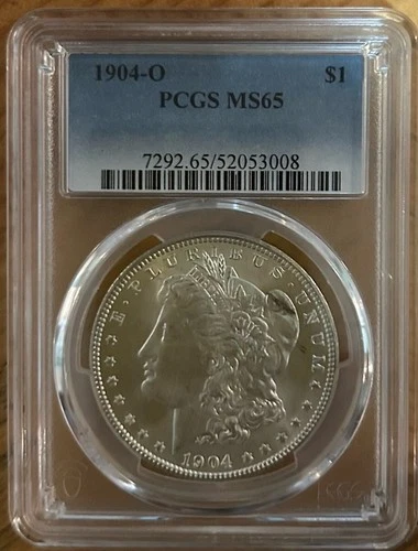 1904-O Morgan Silver Dollar S$1 - PCGS MS 65